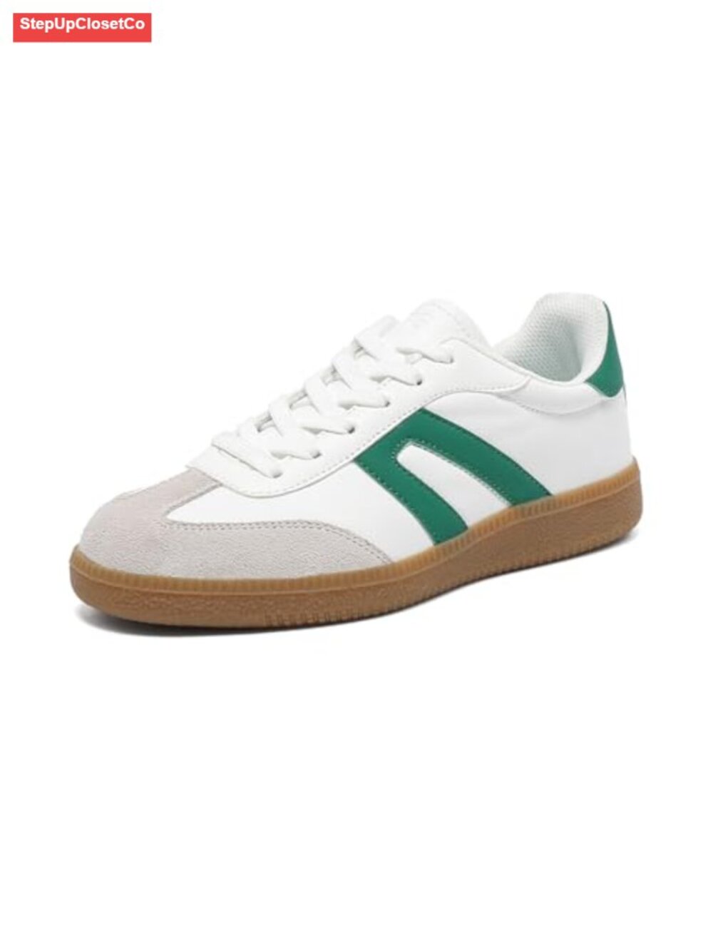 Retro Lace Detail Gum Sole Fashion Sneakers - Breathable Casual Walking Shoes